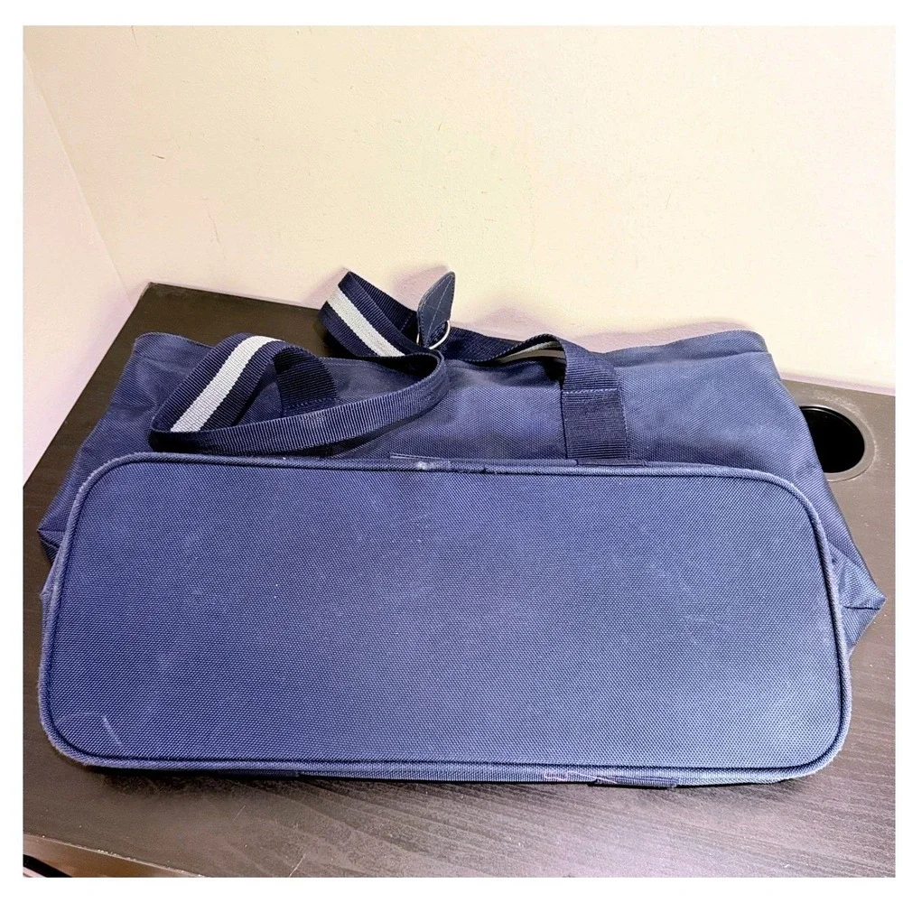 Polo Sport Ralph Lauren Navy Canvas Travel Weekend Tote Bag Vintage Blue